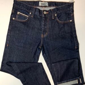 Men's Naked & Famous Super Guy Raw Selvedge Jeans Size 31/30 Made in Canada